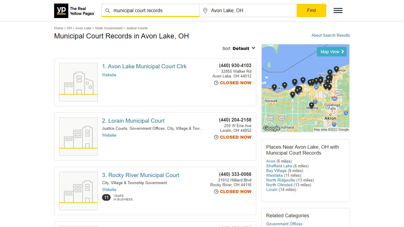 Municipal Court Records in Avon Lake, OH with Reviews - YP.com
