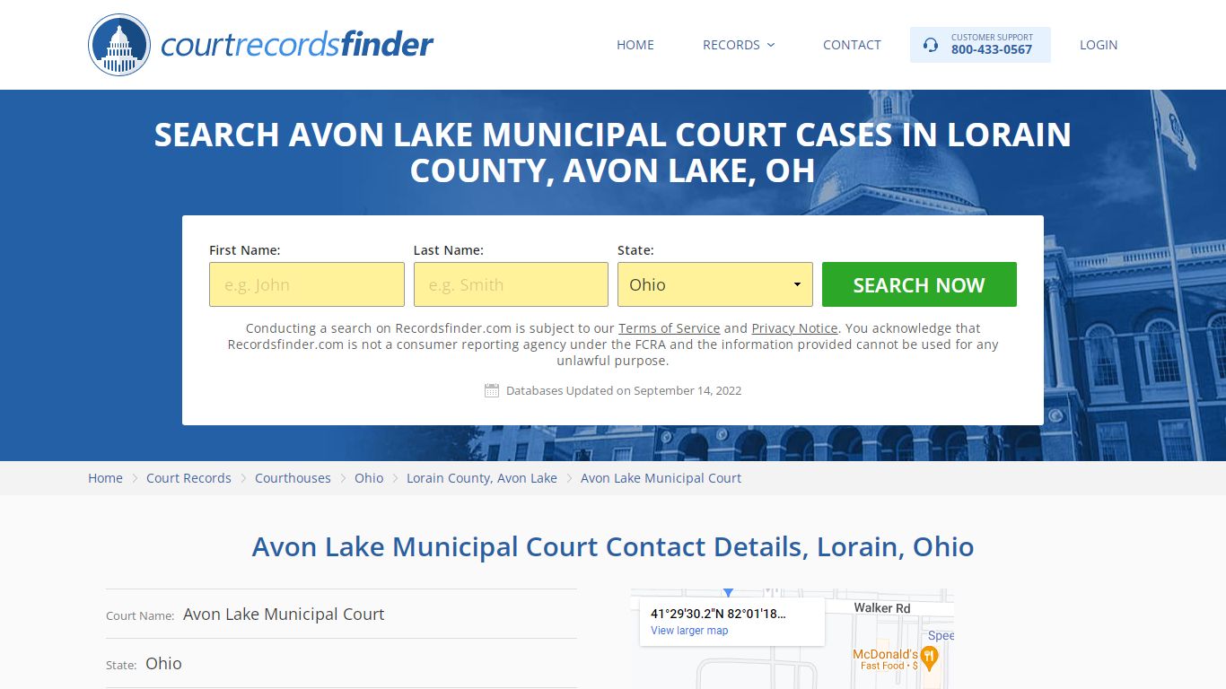 Avon Lake Municipal Court Case Search - RecordsFinder